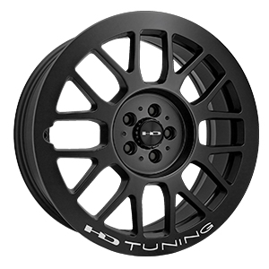 HD Wheels Gear Satin Black W/ Milling