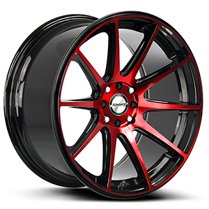 Shift Gear H34 Gloss Black Candy Red Machined